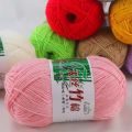 50g Bamboo Cotton Yarn Soft and Smooth Natural Bamboo Cotton Hand Woven Yarn Baby Cotton Crochet Knitted Fabric. 
