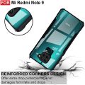 Shockproof Clear Hybrid Cover for Redmi Note 9 Edge - Durable and Reliable - Reinforced Transparent Hard Back Cover for Redmi Note 9. 