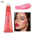 QIC Cross-Border Light Transparent Soft Color Blusher Moisturizing Water Moisturizing Easy to Open Silky Makeup Liquid Blush Rouge Beauty Makeup. 