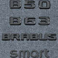 Mercedes Benz modified Babos Bosu B90 B25 800 BRABUS SAMRT B63 B45 car logo tail sticker. 