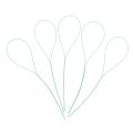 35pcs/lot Dental Floss Threader Dental Traction Line Oral For Crown Brace Bridge Implant Hoop Threading Braces Steel Traction.