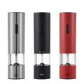 Electric Automatic Salt Pepper Mill Set Adjustable Grinding Kitchen Stainless Steel Tool Cooking Accessories cocina Dro-1PC Red. 