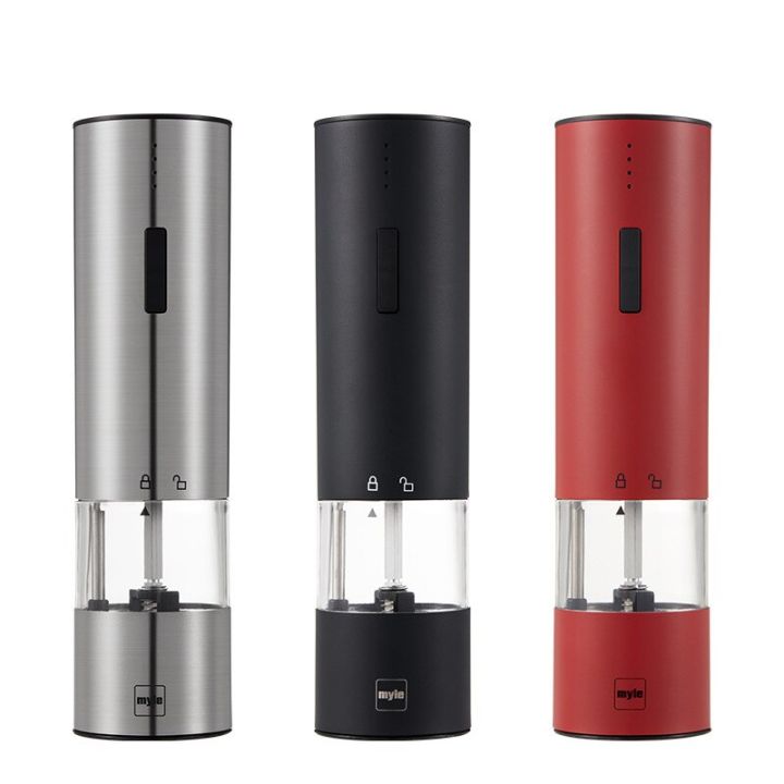 Electric%20Automatic%20Salt%20Pepper%20Mill%20Set%20Adjustable%20Grinding%20Kitchen%20Stainless%20Steel%20Tool%20Cooking%20Accessories%20cocina%20Dro-1PC%20Red%20-%20Image%206