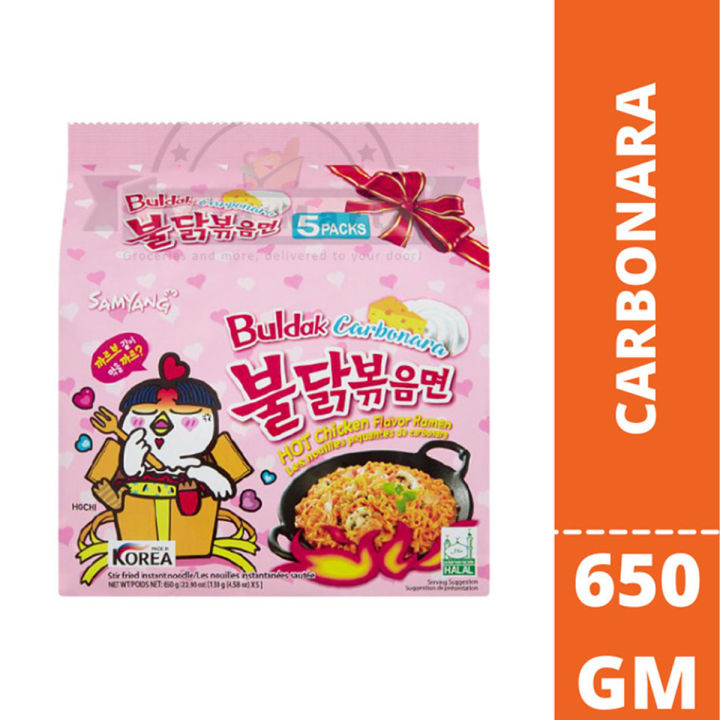 Samyang Carbonara Ramen 5Ps X 130Gm - 650Gm - Korea