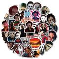 【The road to happiness Store】Mixed Horror Movie Character Stickers Freddy The Joker Sticker DIY for Laptop Suitcase Guitar Sticker.