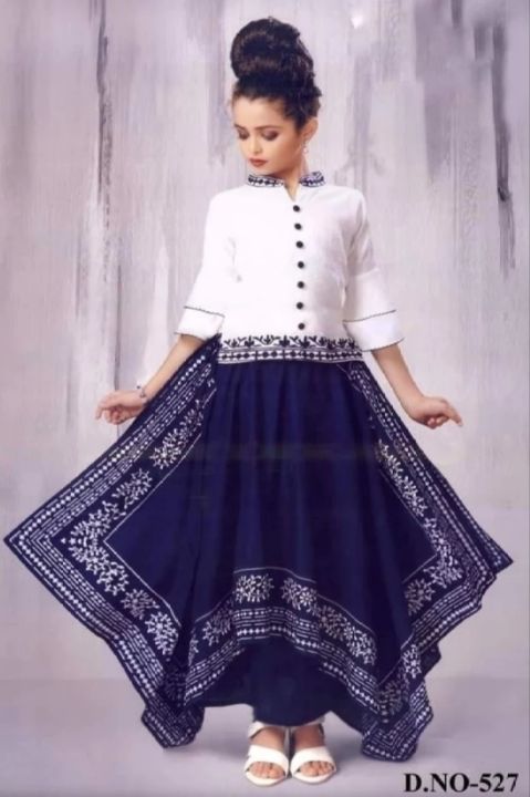 Baby Girl Stylish Long Dress (8-12) Years