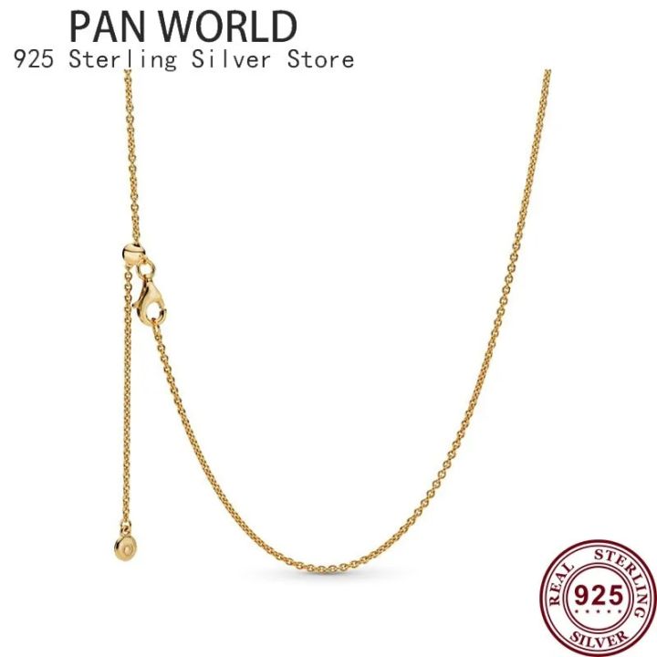 Hot%20925%20Sterling%20Silver%20Fashion%20Versatile%20Clavicle%20Chain%20Women's%20Necklace%20Is%20Suitable%20For%20The%20Original%20pan%20Pendant%20Jewelry%20-%20Image%205