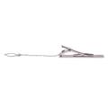 Mens Plain Silver Chrome Stainless Steel 6CM Standard Tie Clip Clasp Bars Pins.