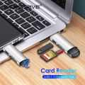 CASIFY CR03 USB 3.0 Type C SD TF Card Reader USB3.0 Type C Multifunctional Multi port Card Reader Flash Drive Adapter For PC mobile card reader card reader type c card reader all in one. 