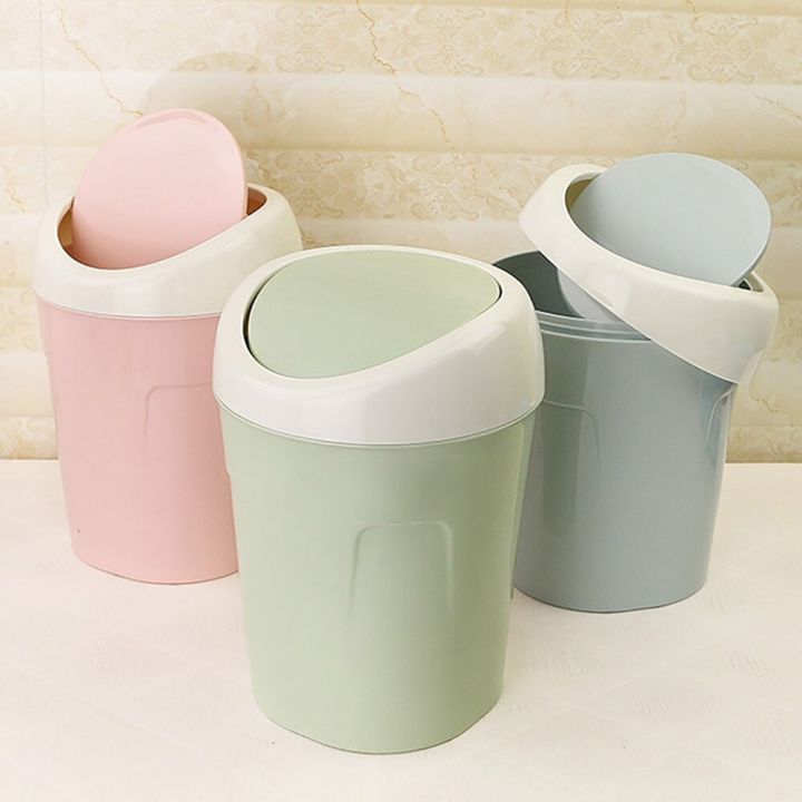 Mini Trash Can Bathroom Kitchen Trash Can Home Office StorageReusable Plastic Easy To Clean Table Trash Basket Bathroom Trash
