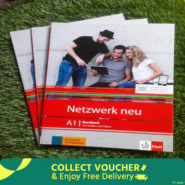 Netzwerk Neu A1 ( KURSBUCH + UBUNGSBUCH+ GlOSSAR ) (Set Of 3 Books ) German Language-Color Print