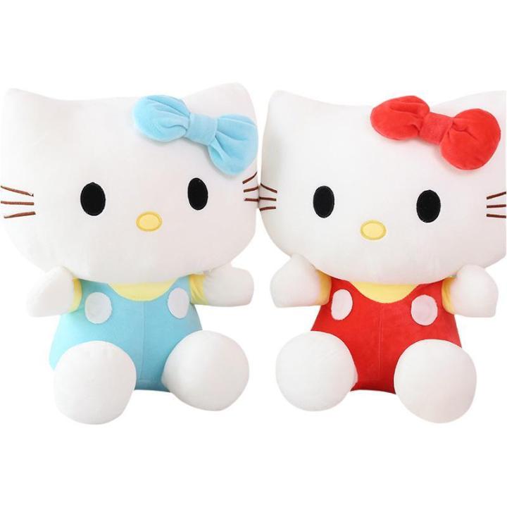 Kawaii Hello Kitty Plush Toy Sanrio Plushie Doll Hello Kitty Stuffed Doll Cushion Hello Kitty Pillow Home Decor Girl Xmas Gift