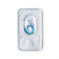 Contact lense FreshLook Blue2 tone color with solution water and kit box. 