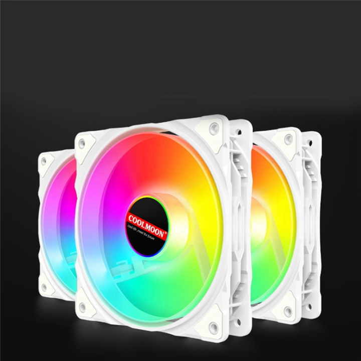 （NEW）ARGB PC Cooling Cooler Radiator Chassis Cooling Fans Portable Sync ...