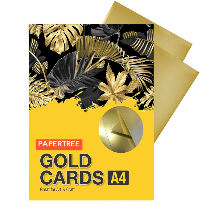 White Gold Business Card Print Paper - 10 pcs A4 Size 300gsm