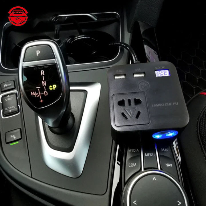 Car%20Inverter%20A/C%2012V/24V%20to%20D/C%20110V/220V%20Digital%20Display%20Car%20Power%20Adapter%20Auto%20Converter%20QC3.0%20Fast%20Charging%20Inverter%20Multi-Protection%20Car%20Charger%20Adapter%20Car%20D/C%20Power%20Home%20A/C%20Power%20Converter%20-%20Image%202