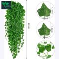 Artificial Hanging Vines Plant 7 Feet Long Decorative Flower Leaf Garland – Fake Hanging Vine for Home Wall Balcony Garden Office Party Event Decoration. 