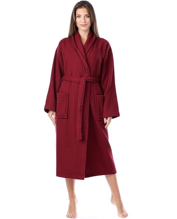 Perfect%20for%20Pampering:%20Absorbent%20Cotton%20Bathrobe%20with%20Belt%20and%20Pockets%20-%20Image%202