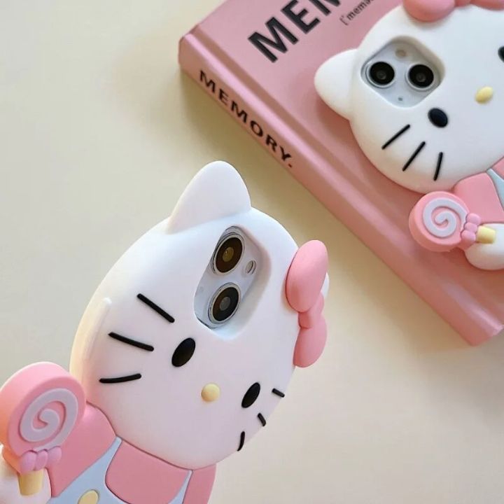 Sanrio%20Hello%20Kitty%203D%20Stereoscopic%20Phone%20Case%20For%20IPhone%2015%2014%2013%2012%2011%20Pro%20Max%20XR%20XS%20Kuromi%20Melody%20Silicone%20Soft%20Back%20Cover%20Y2K%20-%20Image%206