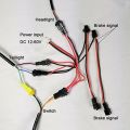 24v-60v Cable Line Rubber Electric Bicycle E-bike Headlight And Tail Light Cable Control Line Parts Durable Accessories New. 