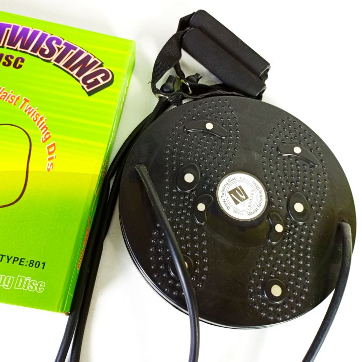 HighLevel Waist Twisting Disk with extra resistance exercise bands for