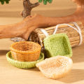 1/12 Dollhouse Simulation Bamboo Basket Chair Dustpan Dollhouse Miniature Furniture Decoration Dolls House Accessories Conbo. 