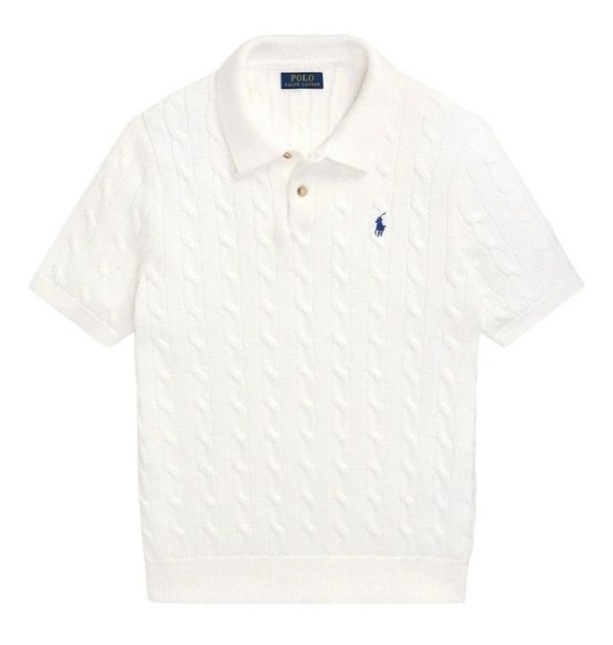 Ralph%20Lauren%20Cable-Knit%20Cotton%20Polo%20Sweater%20%E2%80%93%20White%20-%20Image%204