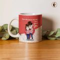 There Will Never be a Day When I Won`t Think of You Quote Printed Gift Couple White Ceramic Mug Coffee Tea / Milk Mug (Pack of 1) INT-5132 - Coffee Mug. 