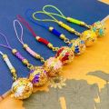 Mexico Chime Palace Ancient Caller Aromatherapy Locket KeyChain Mobile Phone Pendant Accessories Essential Oil Diffuser Jewelry. 