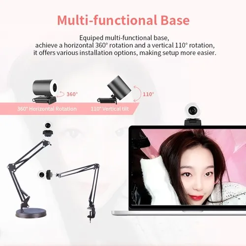 GUCEE%20HD88-2KAF%20Webcam,%2028%20LED%20Auto%20Focus%20HD%201080P%2010x%20Digital%20Zoom%20for%20PC%20Streaming%20Conference%20-%20Black,%20EU%20Plug%20-%20Image%206