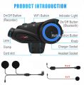 Maxto M3S Motorcycle Bluetooth Helmet Headset Intercom Waterproof 2K Sony Lens WiFi 1440P Video Recorder. 
