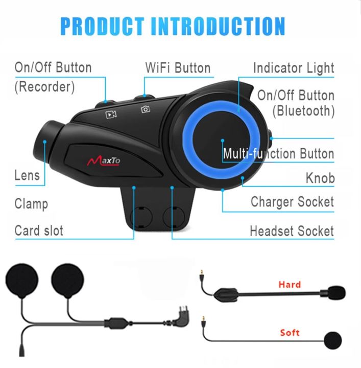 Maxto%20M3S%20Motorcycle%20Bluetooth%20Helmet%20Headset%20Intercom%20Waterproof%202K%20Sony%20Lens%20WiFi%201440P%20Video%20Recorder%20-%20Image%206