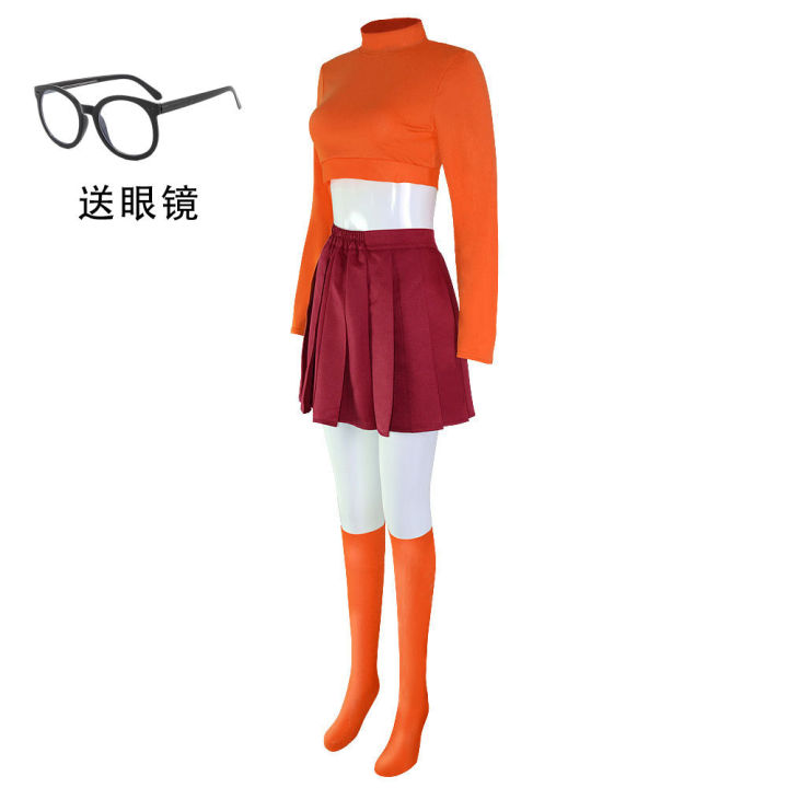 Scooby%20Doo%20Velma%20cosplay%20costume%20for%20Halloween%20role-playing%20-%20Image%203