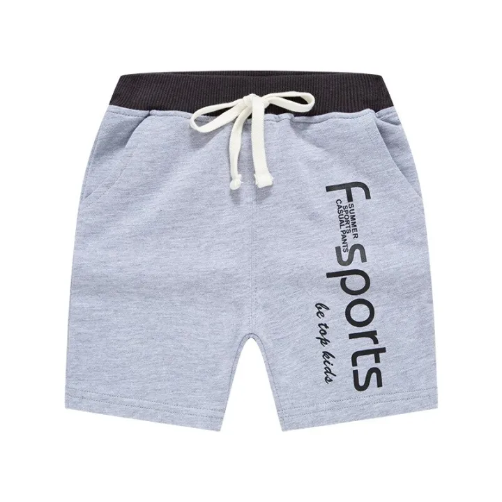 Boys%20Shorts%2012M-7Y%20Children's%20Summer%20Five-point%20Pants%20Kids%20Alphabet%20Sweatpants%20-%20Image%205