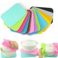 Practical Silicone Holder Mat Kitchen Heat Non-slip Resistant Trivet Pot Tray Straightener Kitchen Tools Dinnerware Mat. 