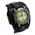 All-Match Fashion Punk Retro Brown Black Belt Strap Leather Watch Men Bracelet For Women Jewelry Freely Shipping. 