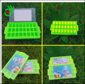 1pcs 24-Grid Summer Silicone Ice Cube Mold Tray Maker Mould Kitchen Bar Tool with Lid.