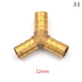 Graceful Brass Barbed "Y" Splitter Joiner Connector Pipe Fitting Air Fuel Hose. 