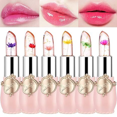 1pcs/%206pcs%20emaymei%20Transparent%20Jelly%20Change%20Lipstick%20Waterproof%20Crystal%20Jelly%20Lipstick%20with%20Flower%20Inside%20%7C%203.8gm%206%20Shades%20Available%20-%20Image%204