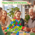 Puzzle Tetra Tower Game Fun Balance Stacking Building Blocks Board Game for Kids Adults Friends Team Family Kid Desktop Toy Luhuai CVC.