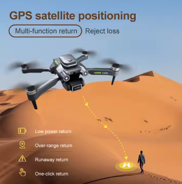 G.P.S Drone 4K Ultra HD Professional Dual HD Camera Obstacle Avoidance Brushless Motor Foldable Quadcopter Drone bv