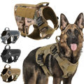 Military Large Dog Harness Pet German Shepherd K9 Malinois Training Vest Tactical Dog Harness And Leash Set For Dogs Accessories. 