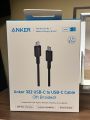 Anker 322 USB-C to USB-C Cable USB-C to USB-C Fast Charging Cord, 60W Max Power Delivery PD Charging for MacBook iPad Pro 2020 Samsung Galaxy, Pixel, and More ((3ft) 0.9m, Black, White). 
