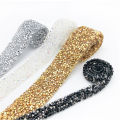 1 Yard 20mm Glitter Rhinestone Chain Tape Trim Resin Crystal Decoration DIY Belt Garment Strass Hotfix Applique Craft. 