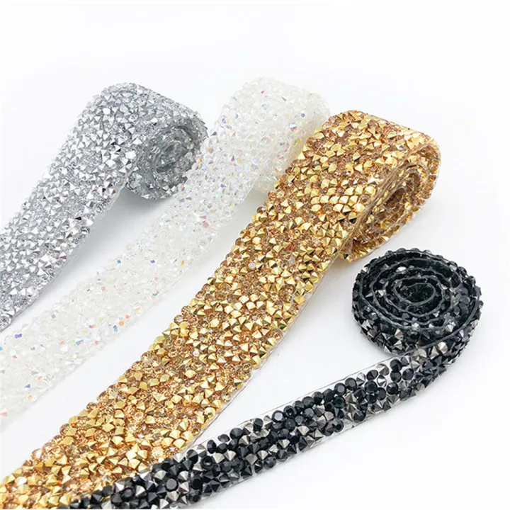1%20Yard%2020mm%20Glitter%20Rhinestone%20Chain%20Tape%20Trim%20Resin%20Crystal%20Decoration%20DIY%20Belt%20Garment%20Strass%20Hotfix%20Applique%20Craft%20-%20Image%204