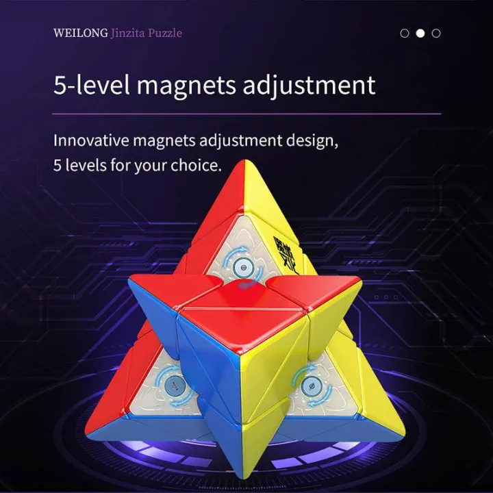 MoYu%20Weilong%20Pyramid%20Maglev%203x3%20Cubing%20Speed%20Magic%20Puzzle%20Strickerless%20weilong%20Magnetic%20Pyraminx%20Cube%20Intelligence%20Toys%20-%20Image%202