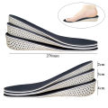 For Man's Women's Sport Shoes Inserts Breathable Elastic Shock Absorbing Invisible Memory Foam Height Increase Insoles Orthotic Cushion. 