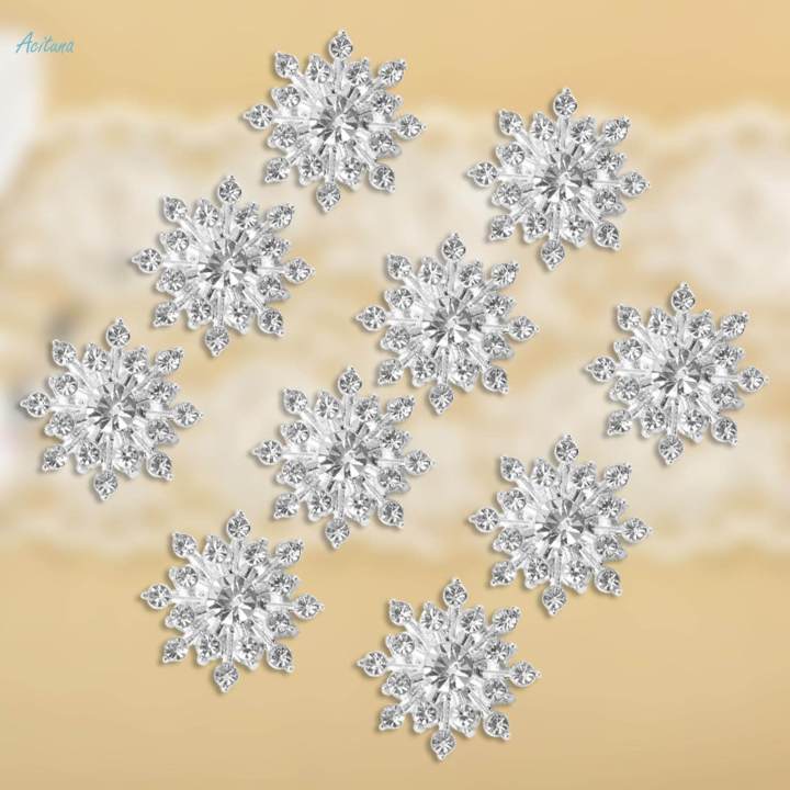 10Pcs%20Crystal%20Flower%20Button%20DIY%20Accessories%20Scrapbook%20Rhinestone%20Flatback%20Embellishment%20Hair%20-%20Image%205
