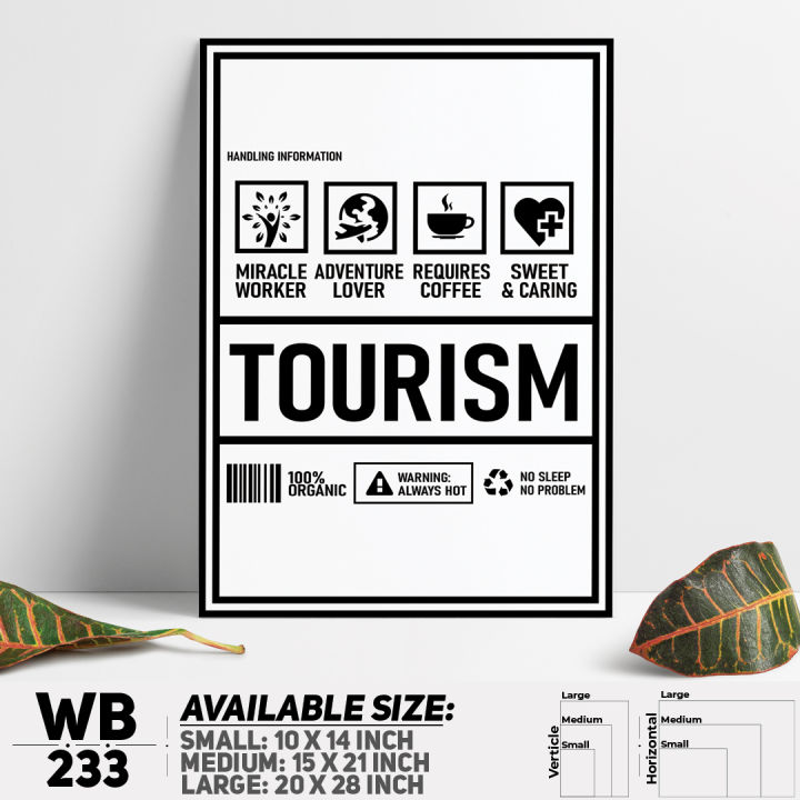 Premium Quality - Funny Tourist Parody Wall Canvas Home Decoration Wall Decor Canvas - WB233 - Sticker House - Trend and Need full