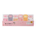 1 Piece Kawaii Stationery Cartoon Cat Paw Memo Pad Bookmark Flags Index Tab Sticky Notes Label Paper Stickers.